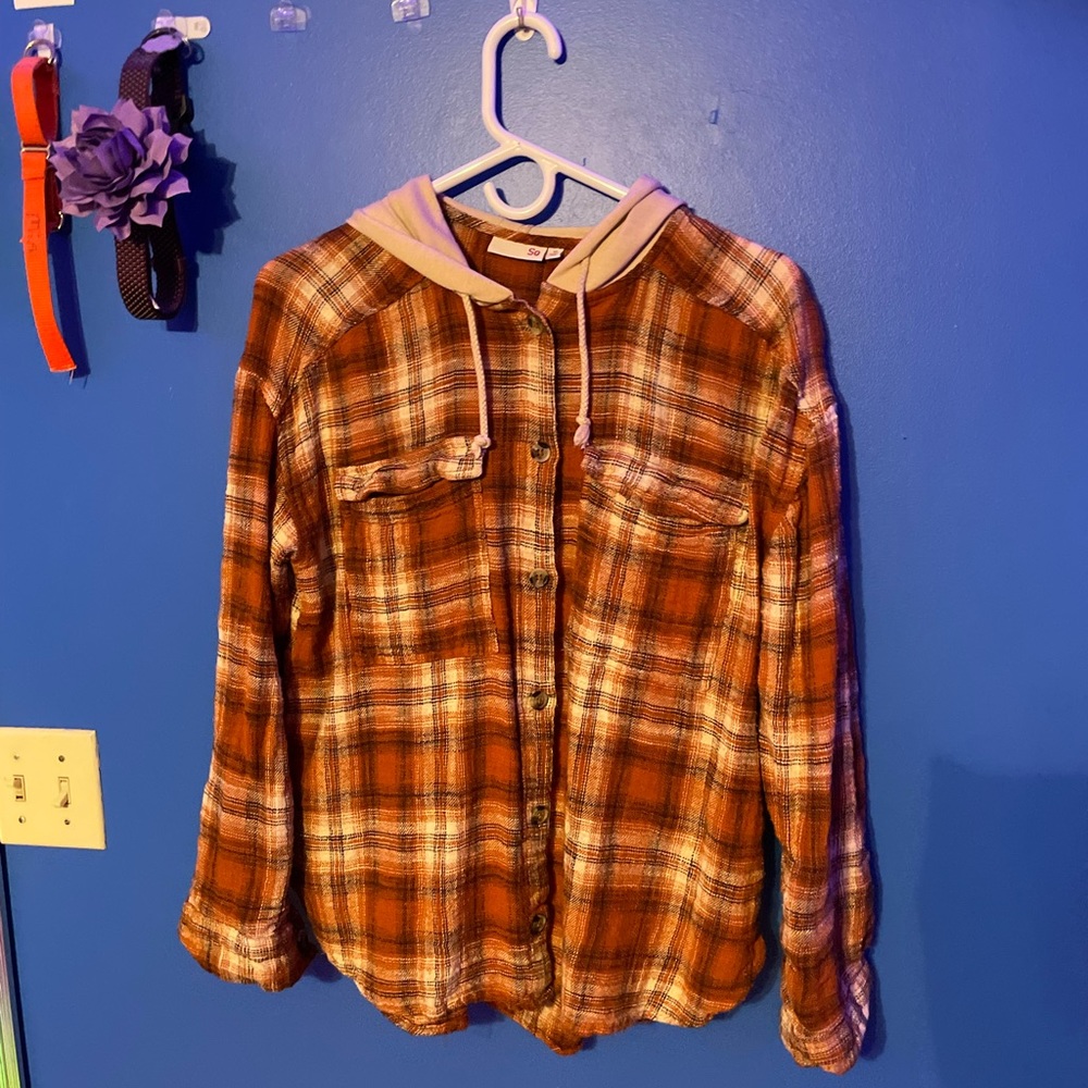 Orange Flannel Shirt